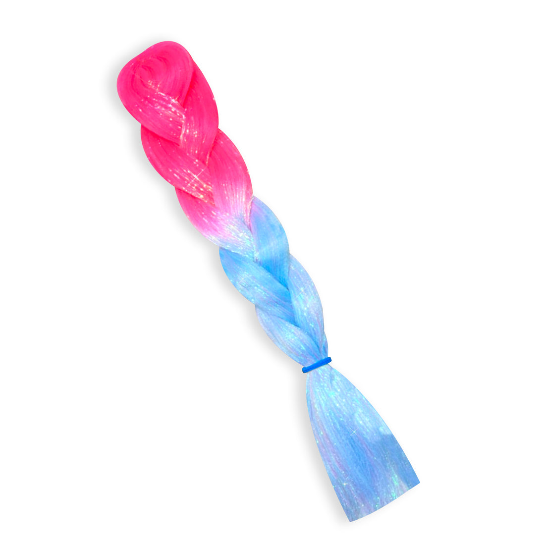Neon Blacklight Reactive Iridescent Tinsel Jumbo Hair Braid
